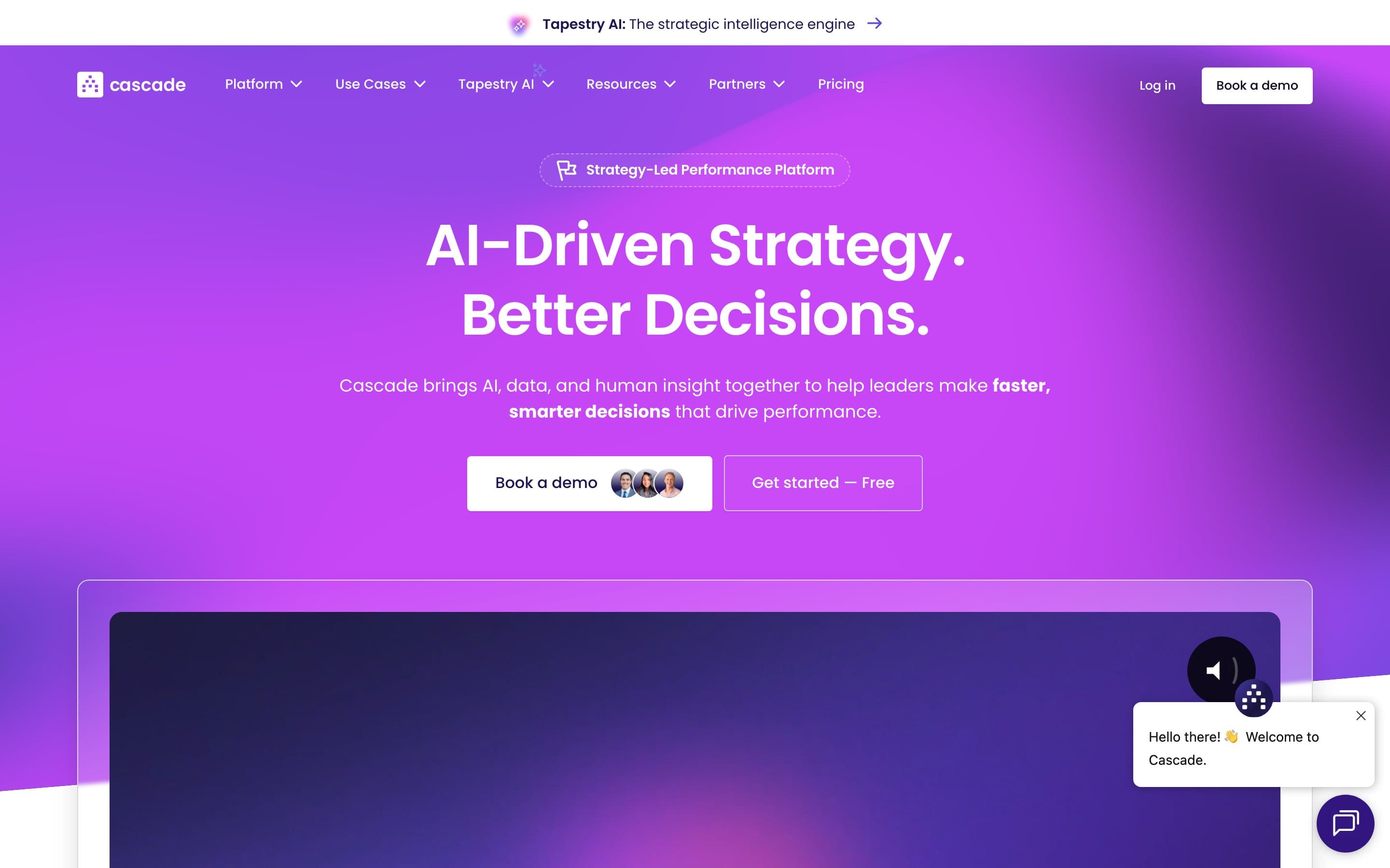 Cascade website