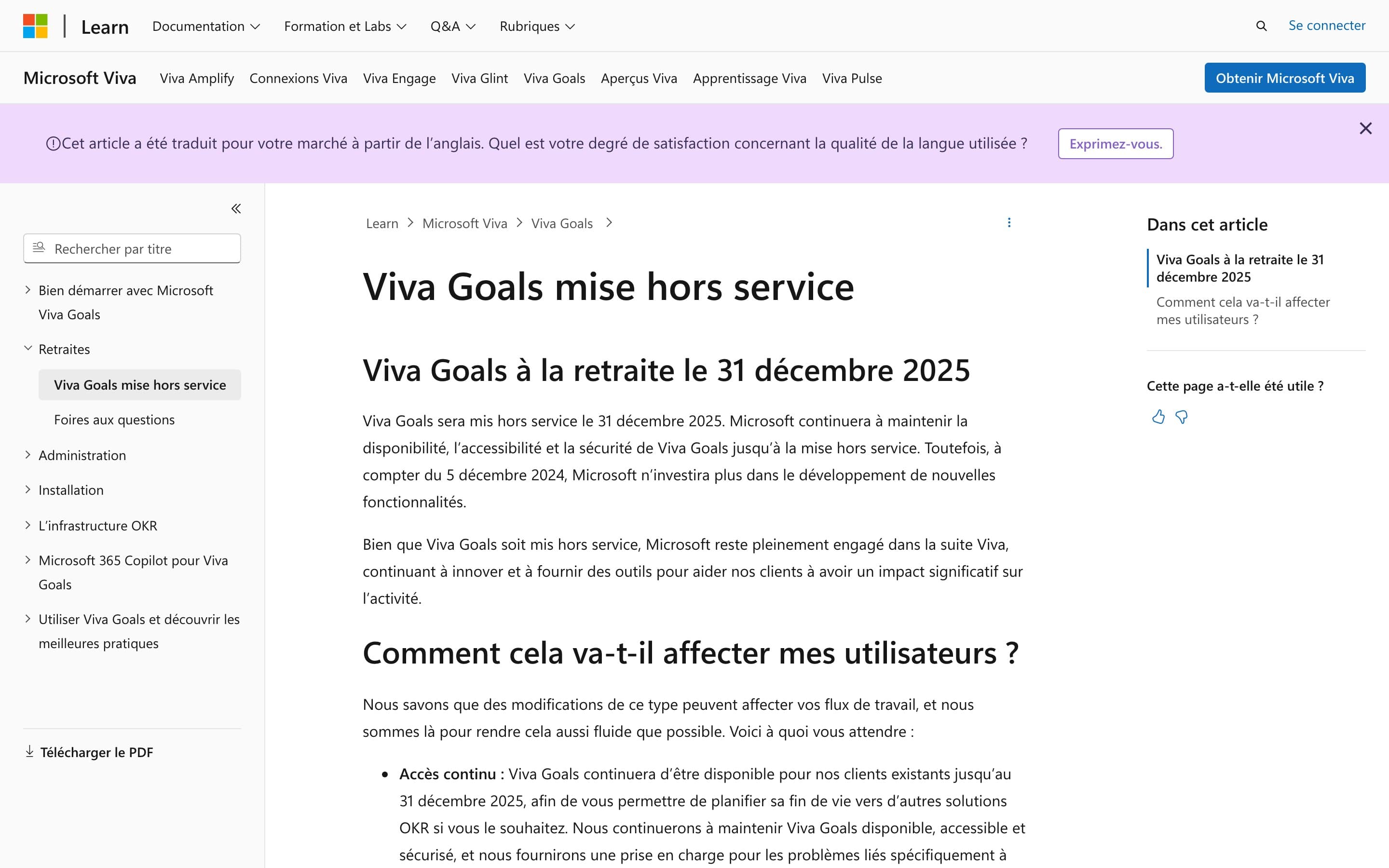 Viva Goals (discontinued) website